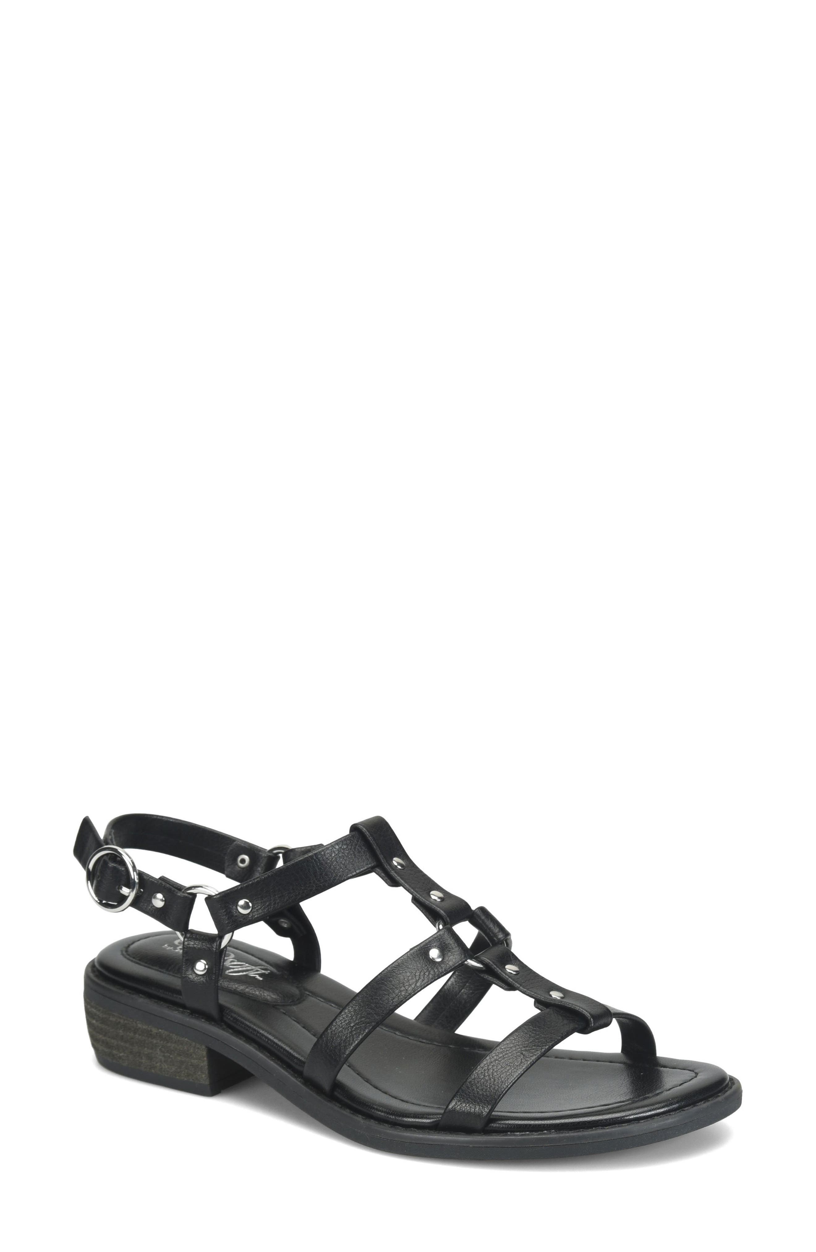 EUROSOFT Nat Sandal, Main, color, Black