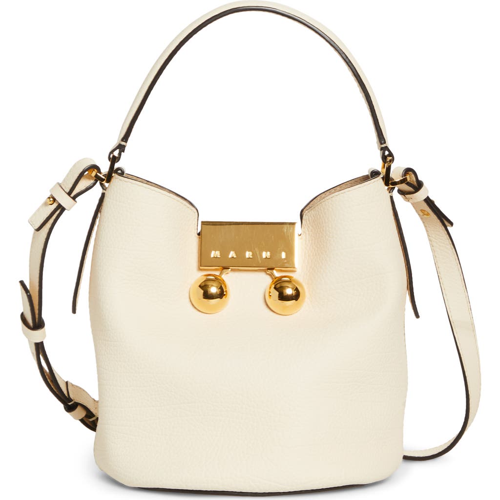Marni Trunkaroo Leather Bucket Bag