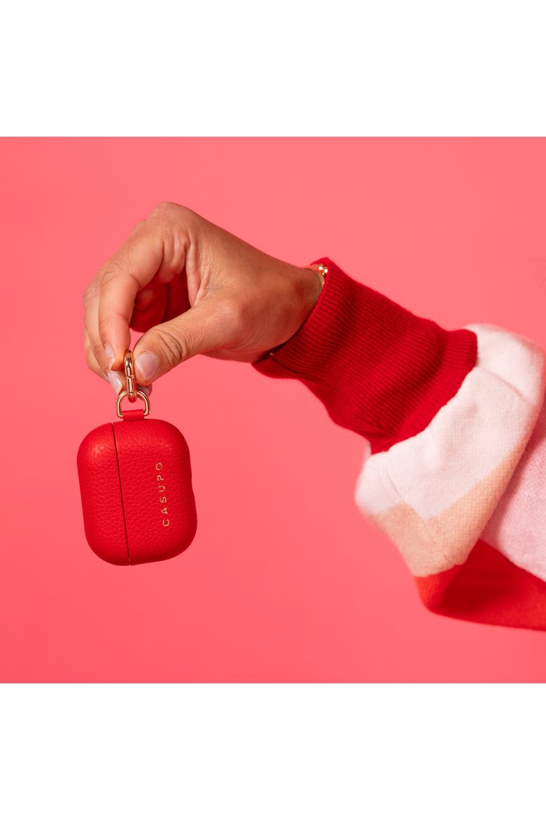 Airpod Case with Ring, Alternate, color, Red
