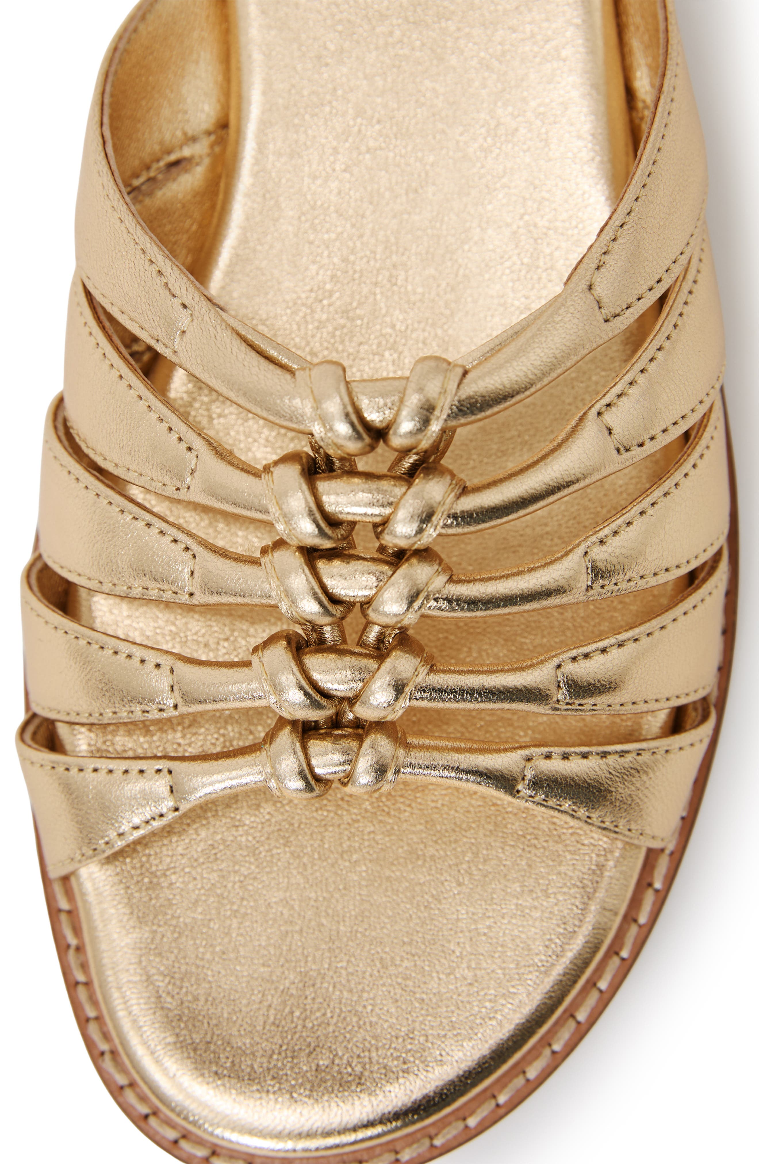 Agnes Slide Sandal, Alternate, color, GOLD