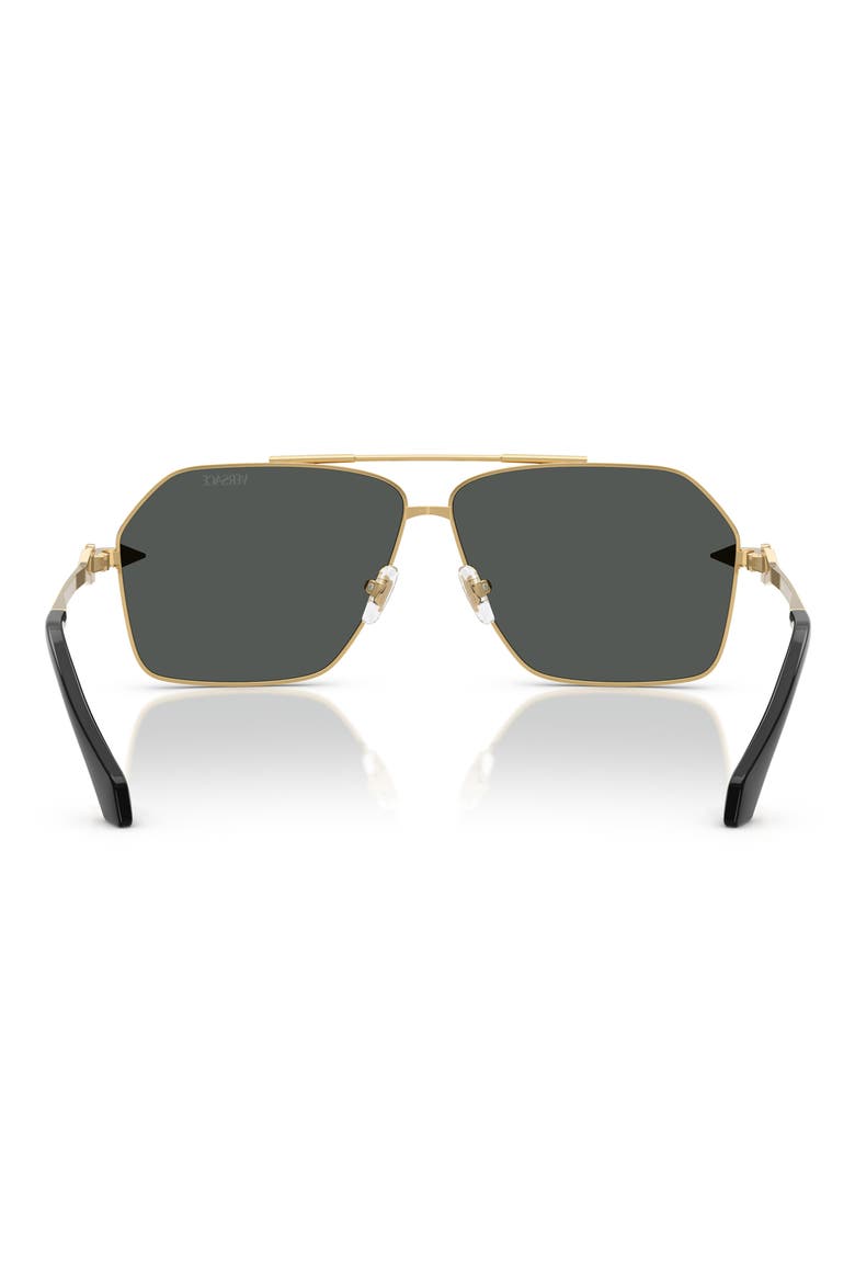 63mm Pilot Sunglasses, Alternate, color, GOLD