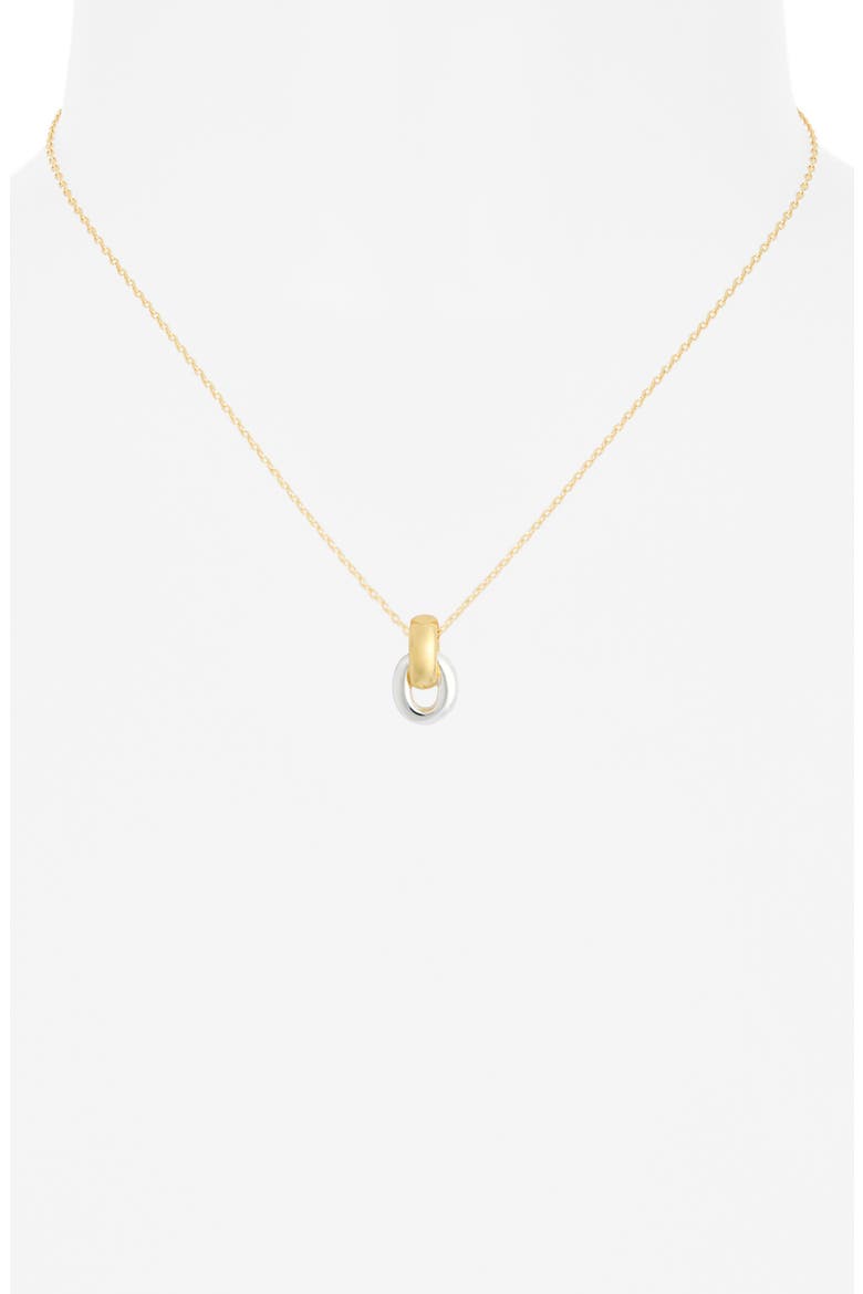 Demi Fine Orbital Pendant Necklace, Alternate, color, GOLD- SILVER