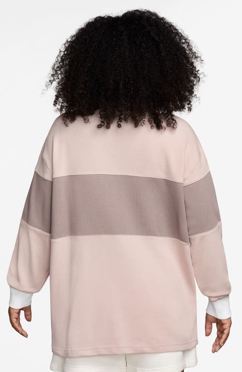 Nike Nsw Street Long Sleeve Gfx Polo In Pink