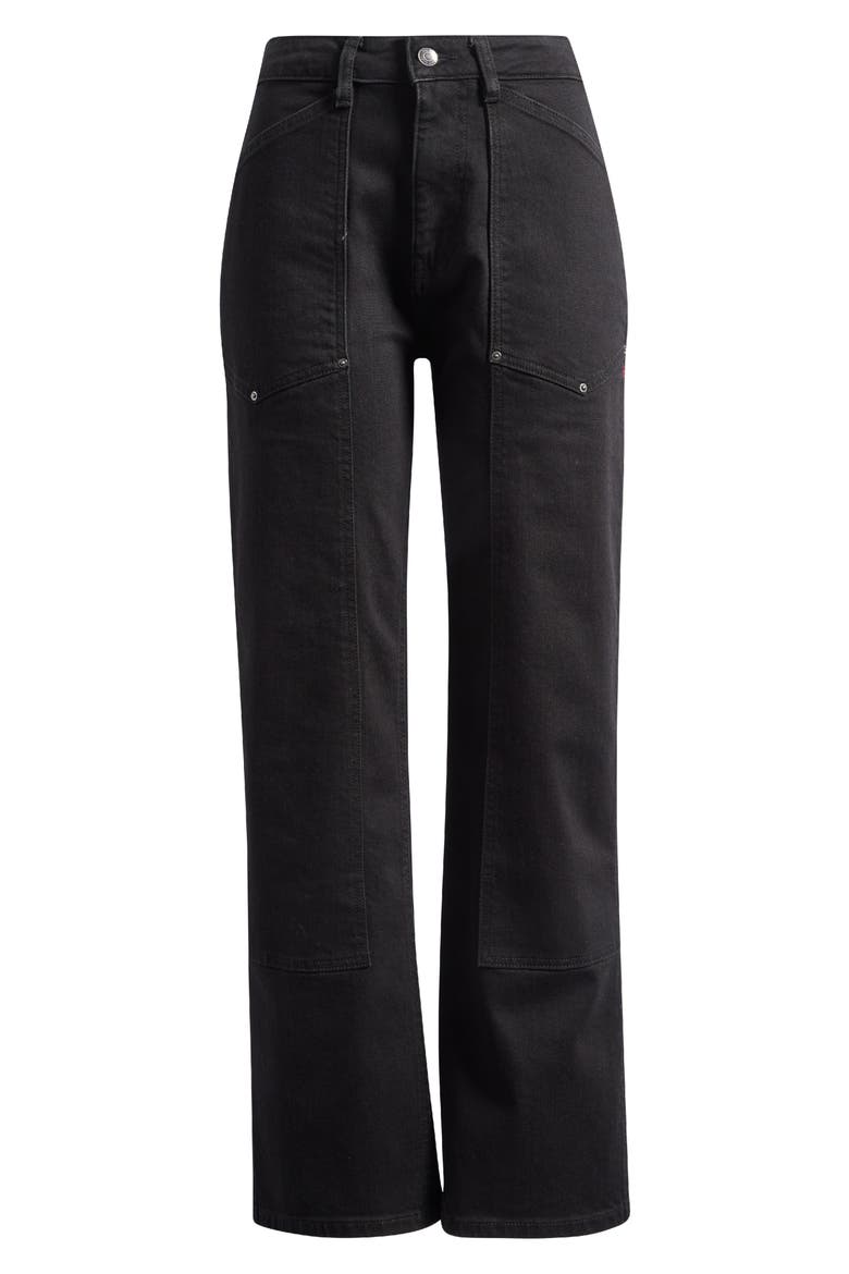 SAT '90s High Waist Relaxed Straight Leg Utility Jeans, Alternate, color, VENTURA