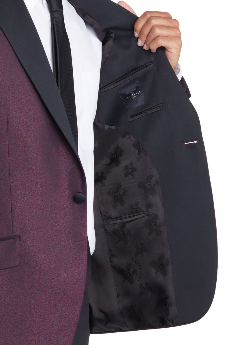 Ted Baker London Jules Sport Coat, Alternate, color, Burgundy