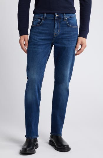7 For All Mankind Slimmy Slim Fit Stretch Denim Jeans In Blue