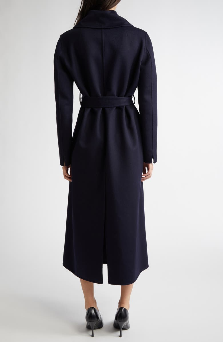 Stella McCartney Belted Double Face Wool Wrap Coat, Alternate, color, 