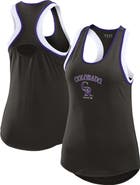 WEAR by Erin Andrews Women's WEAR by Erin Andrews Black Colorado Rockies Colorblock Racerback Tank Top