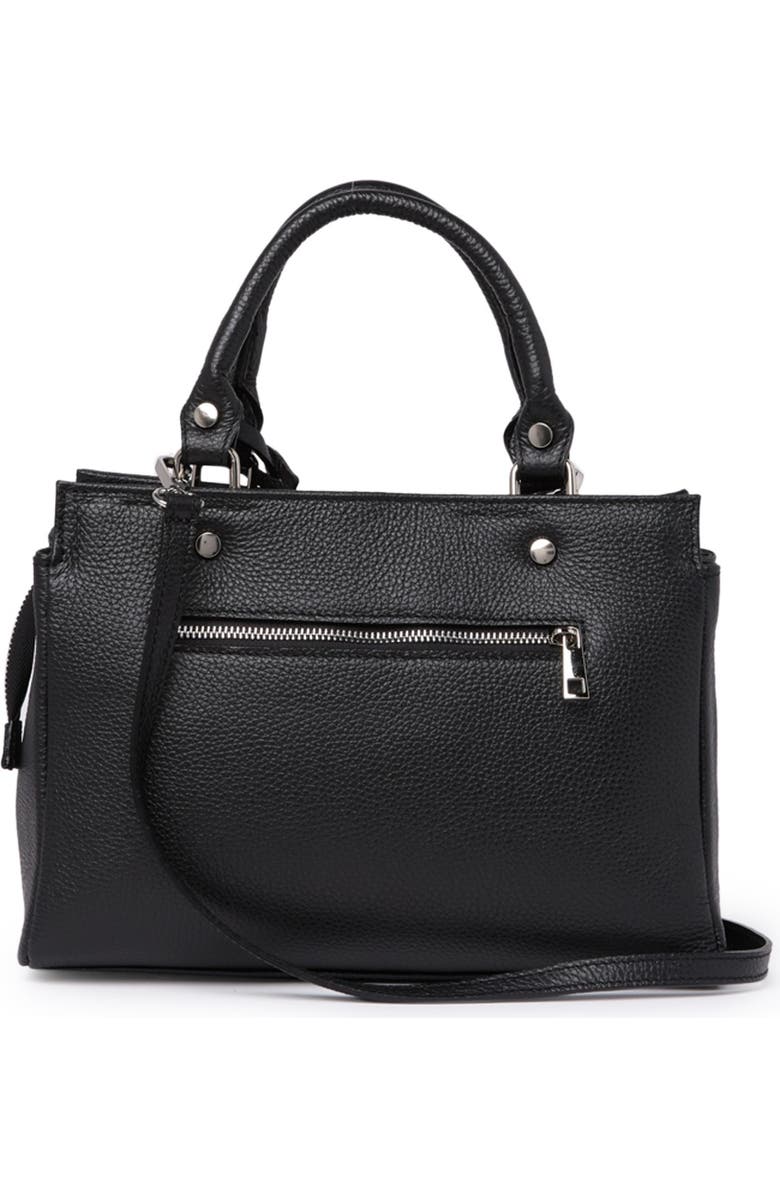 ANNA LUCHINI Pebbled Leather Satchel, Alternate, color,