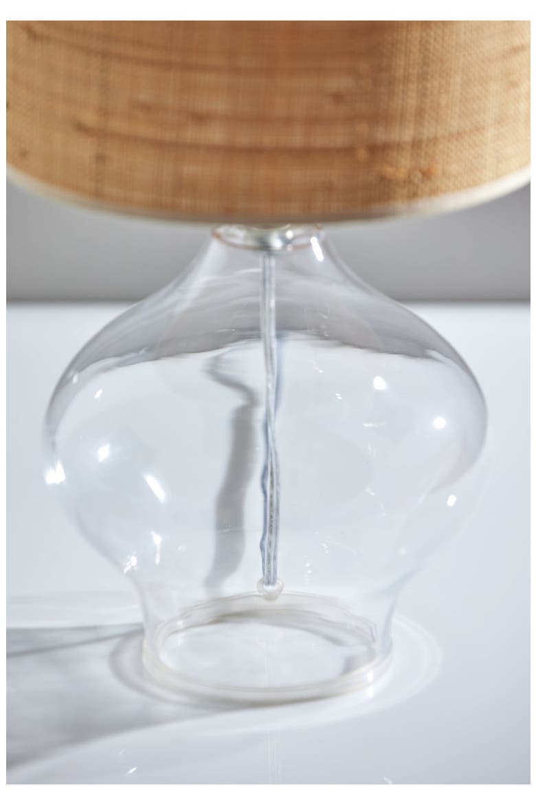 Emma Table Lamp, Alternate, color, CLEAR GLASS / STEEL NECK