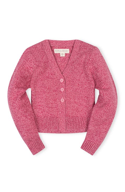 Kids' Organic V-Neck Cardigan Sweater