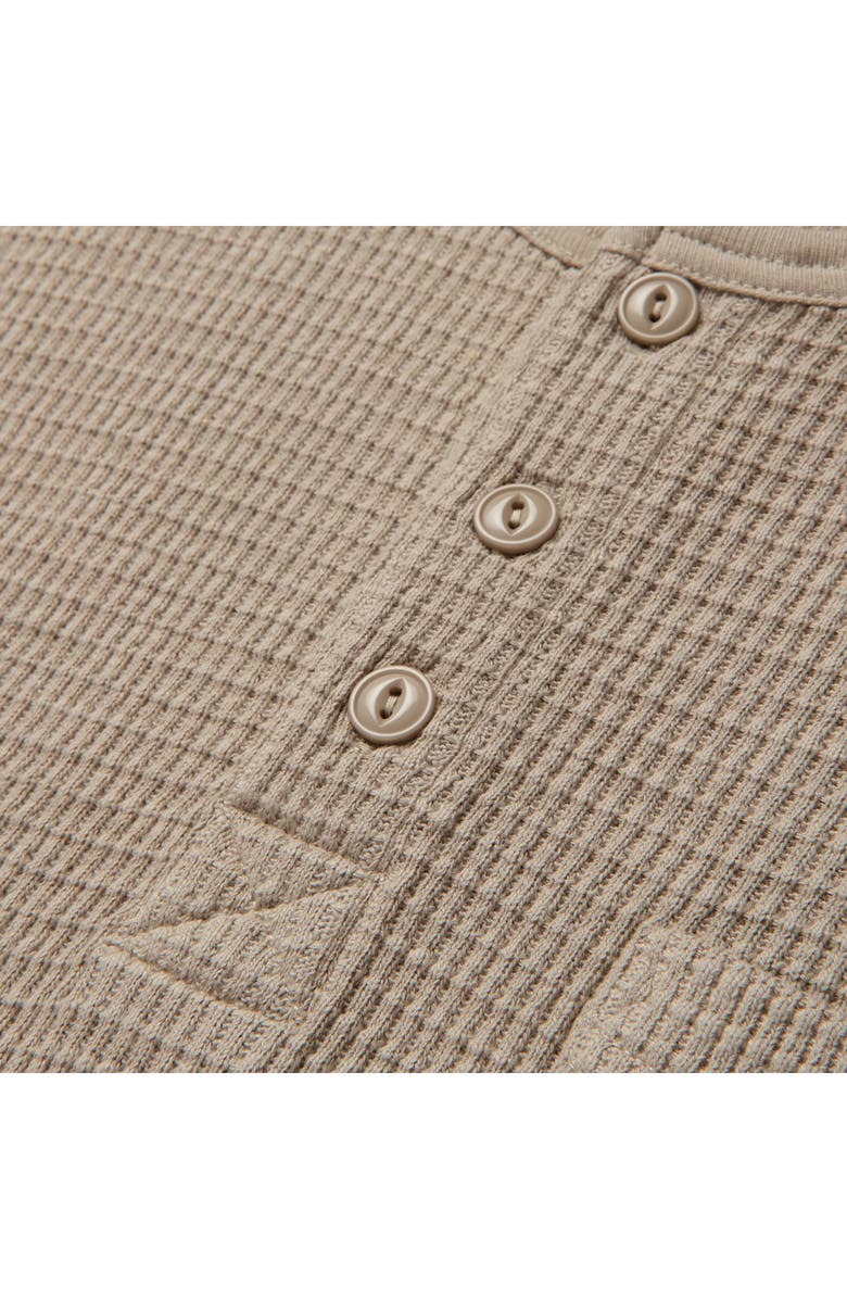 Seager Co Sawpit Long Sleeve Cotton Thermal Henley, Alternate, color, Stone