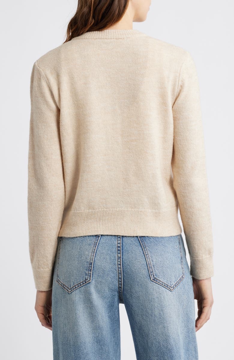 MANGO Eliote Crop Cardigan, Alternate, color, Ecru