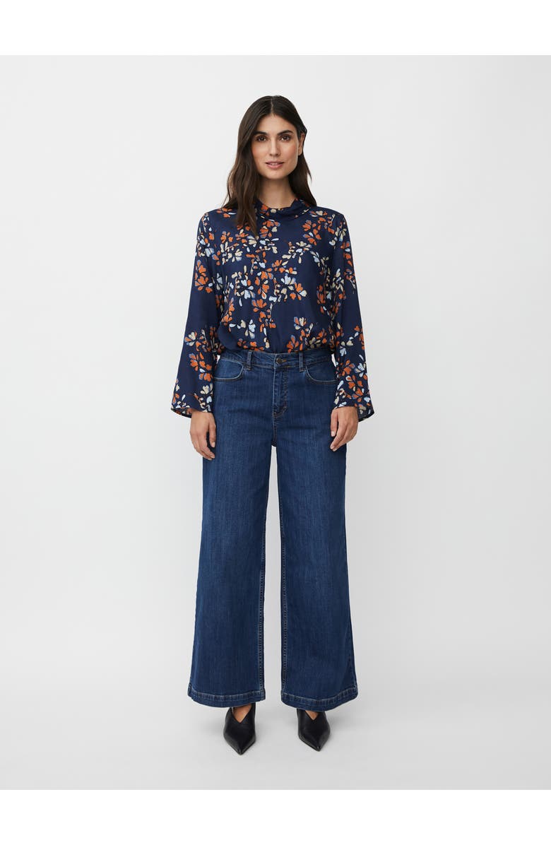 Masai Copenhagen MaDalmora High Neck Long Sleeve Top, Alternate, color, Autumnal