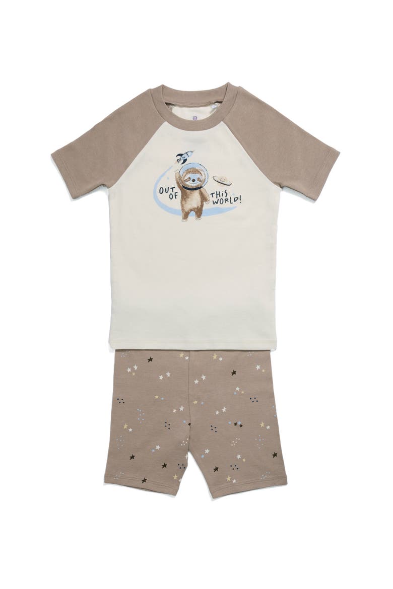 Sloth Shorties PJ Set, Main, color, Sloth