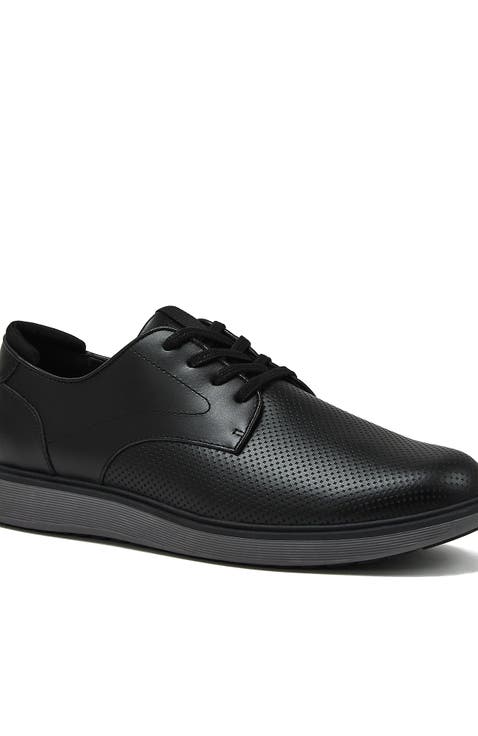 Leather Lace Up Derby Oxfords
