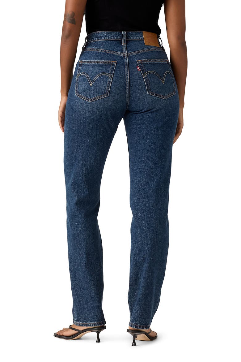501® Curve High Waist Straight Leg Jeans, Alternate, color, COLD SUMMER
