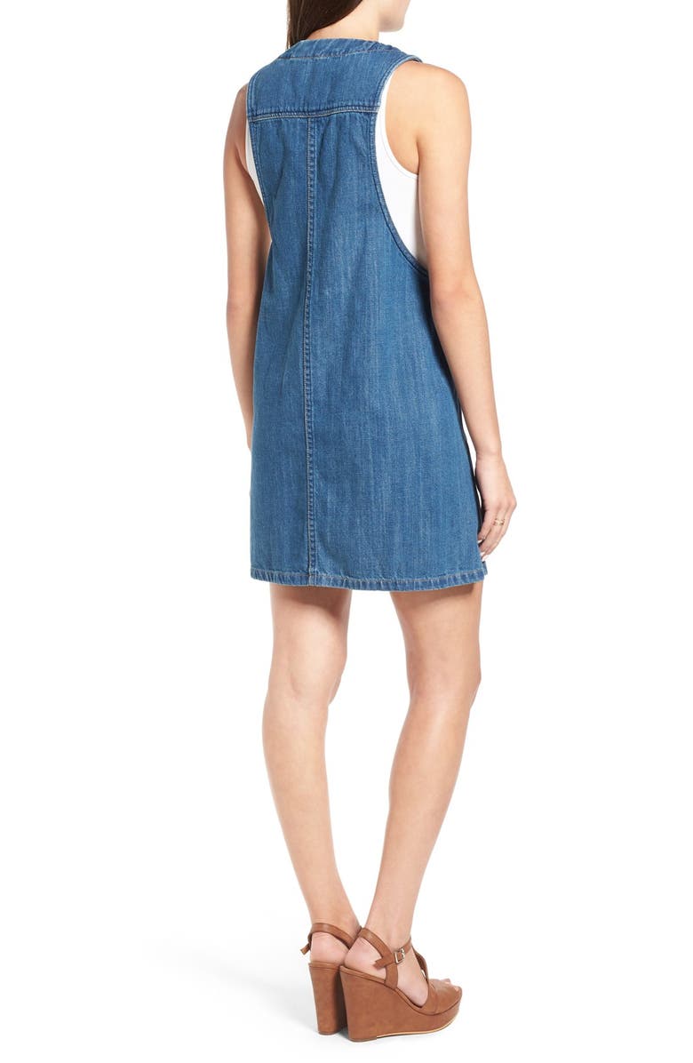 BLANKNYC Button Front Denim Dress, Alternate, color,