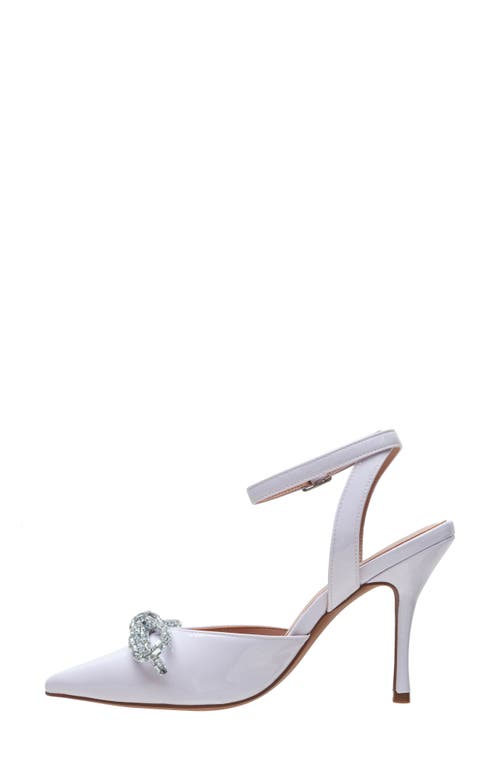 Linea Paolo Heart Ankle Strap Pointed Toe Pump In Lavender Fog
