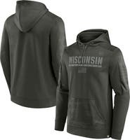 FANATICS Men's Fanatics Branded Olive Wisconsin Badgers OHT Military Appreciation Guardian Pullover Hoodie