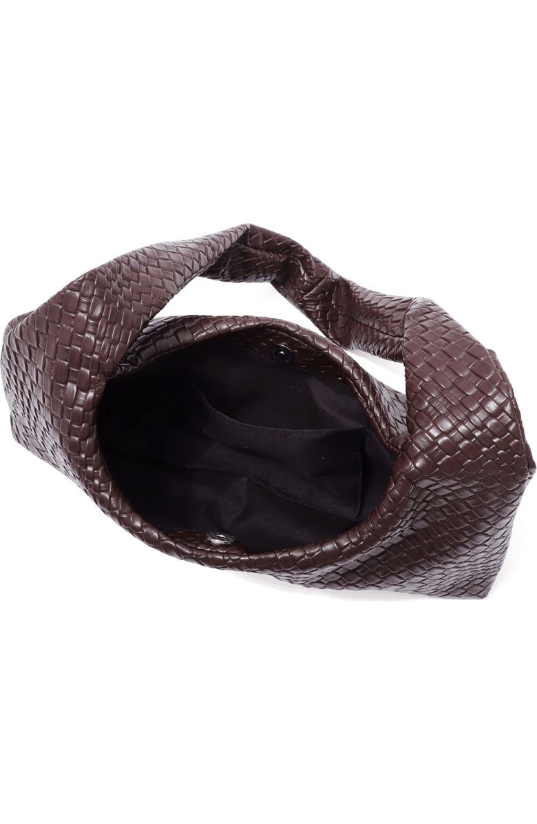 Adornia Woven Hobo Bag, Alternate, color, Brown