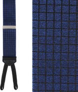 Trafalgar Bradford Neat Square Silk Formal End Suspenders