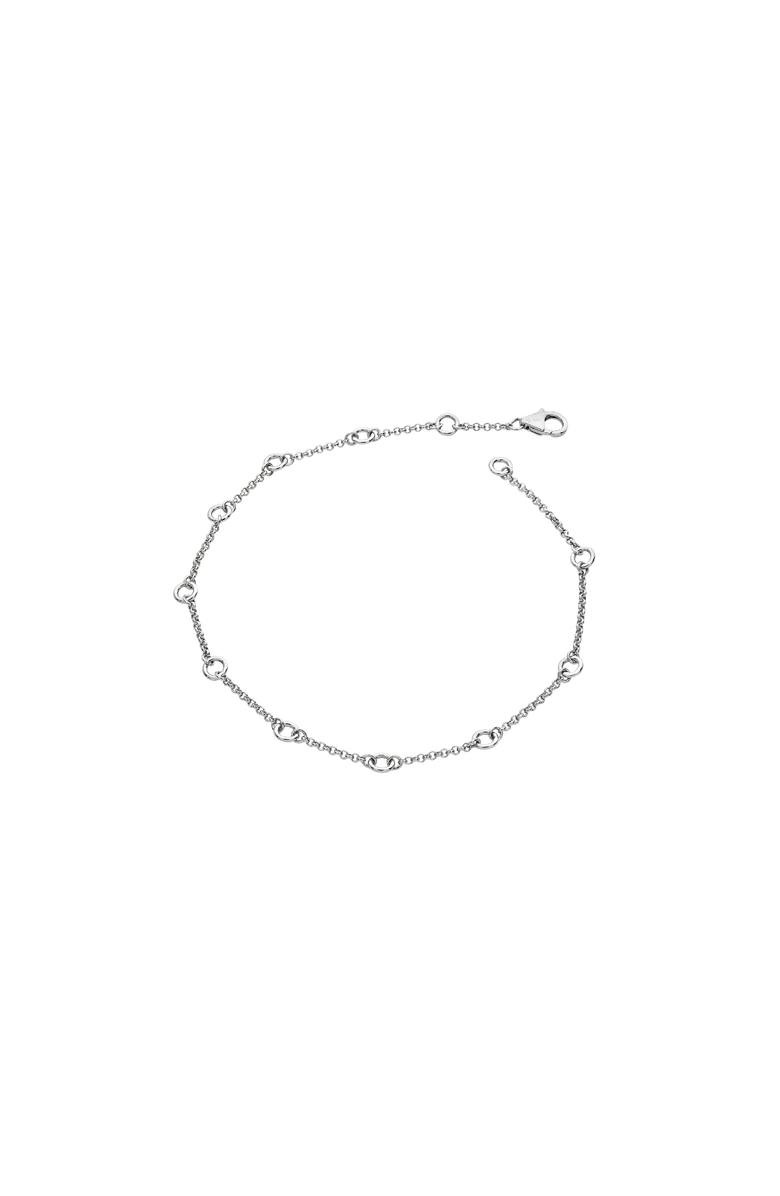 Lucy Quartermaine Circle Anklet, Main, color, Sterling Silver
