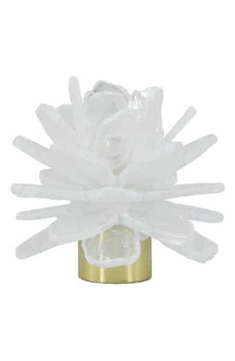 A & B Home Selenite Stone Candleholder