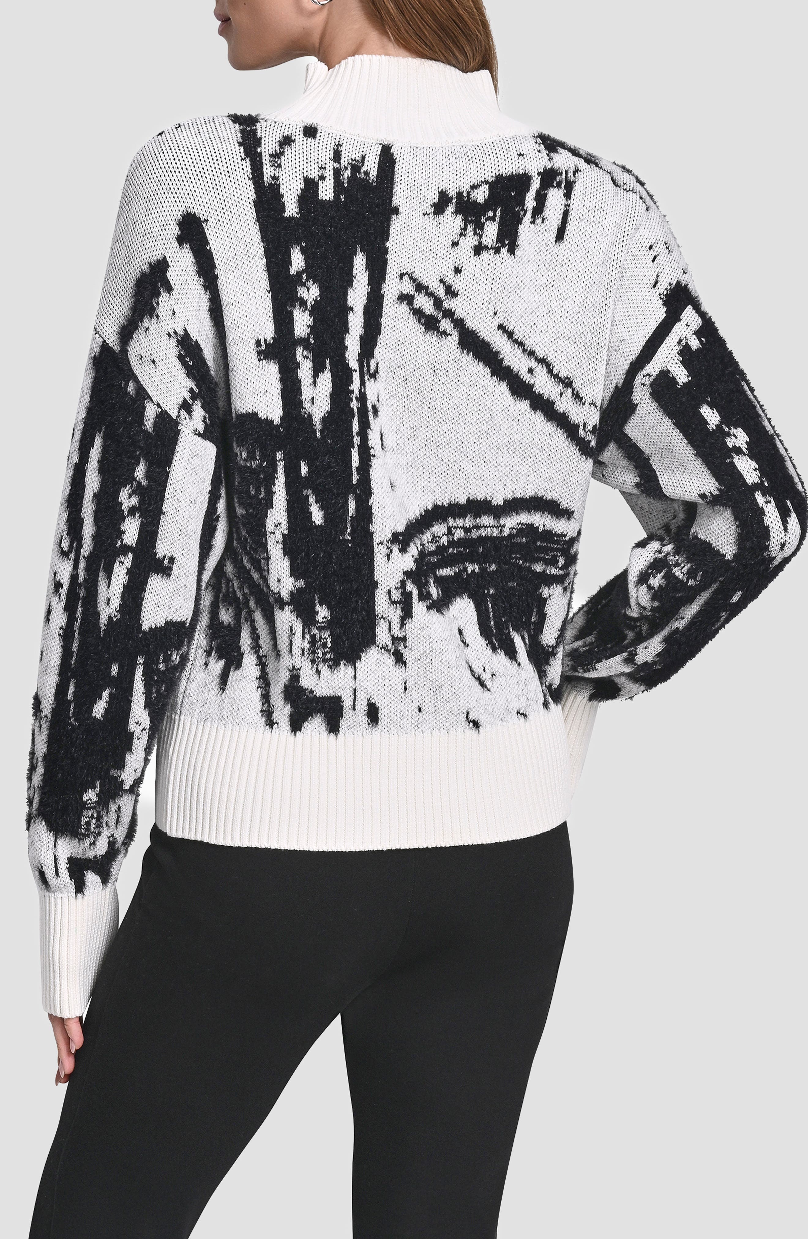 Oversize Intarsia Sweater - image 2