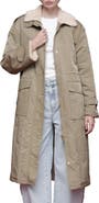 Avec Les Filles Faux Fur Trim Water Resistant Anorak