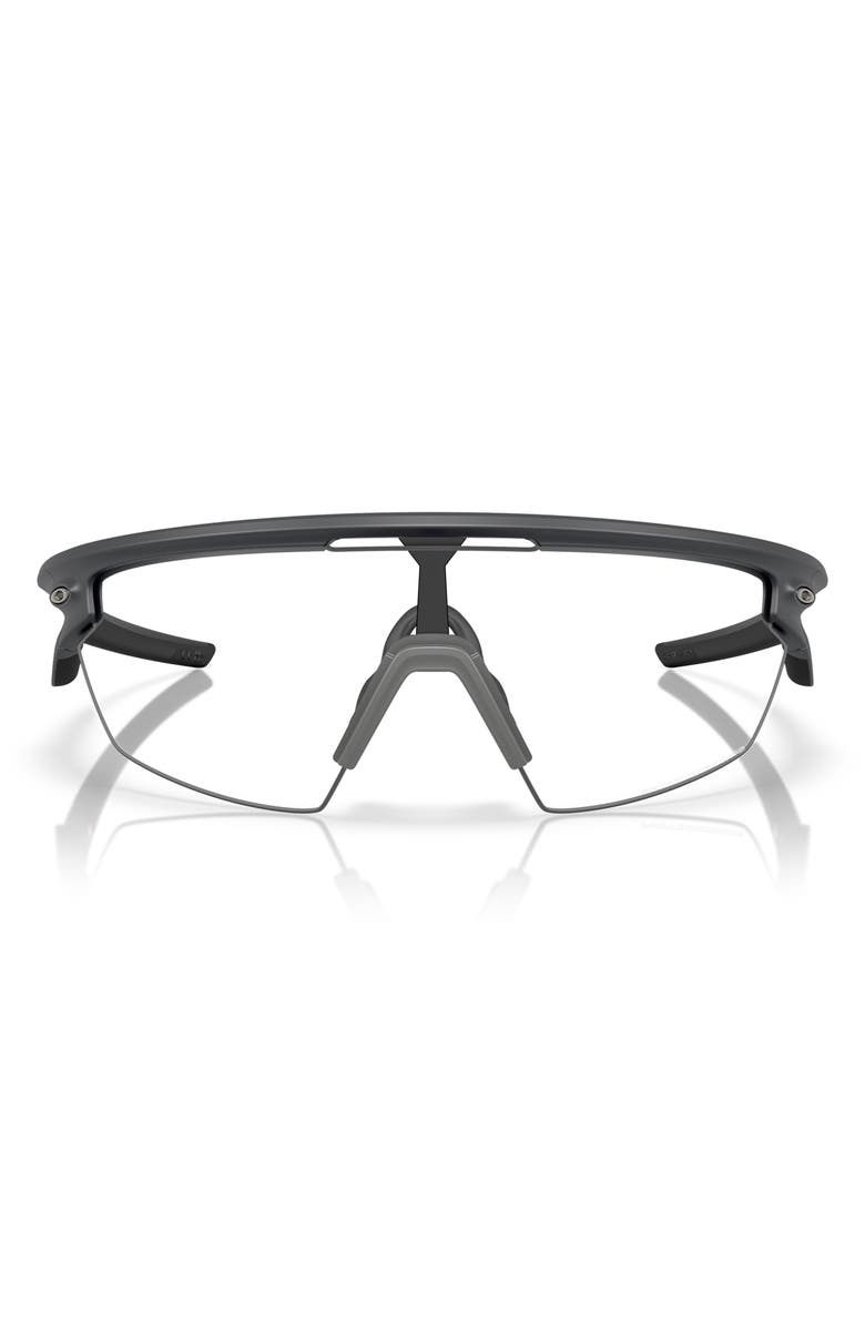 Oakley Sphaera Rectangle Sunglasses, Main, color, Carbon / Photochromic