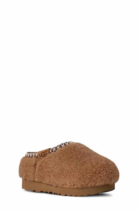 UGG® Kids' Tasman Maxi Curly Genuine Shearling Slipper