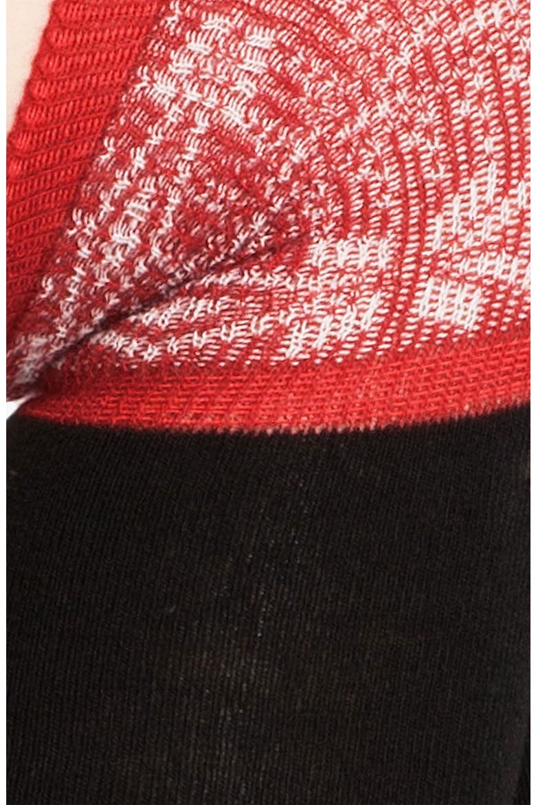 'Nordic' Over the Knee Socks, Alternate, color, BLACK