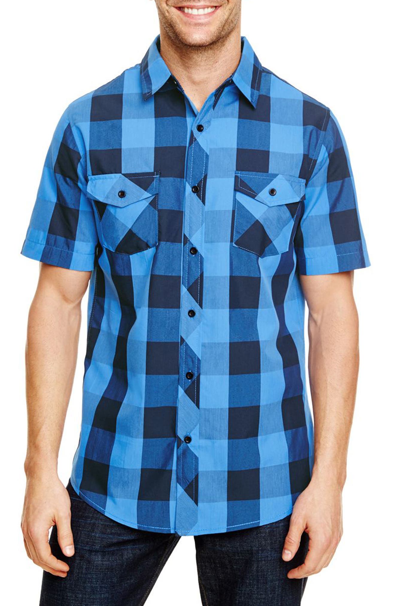 Short Sleeve Plaid Shirt - image 3