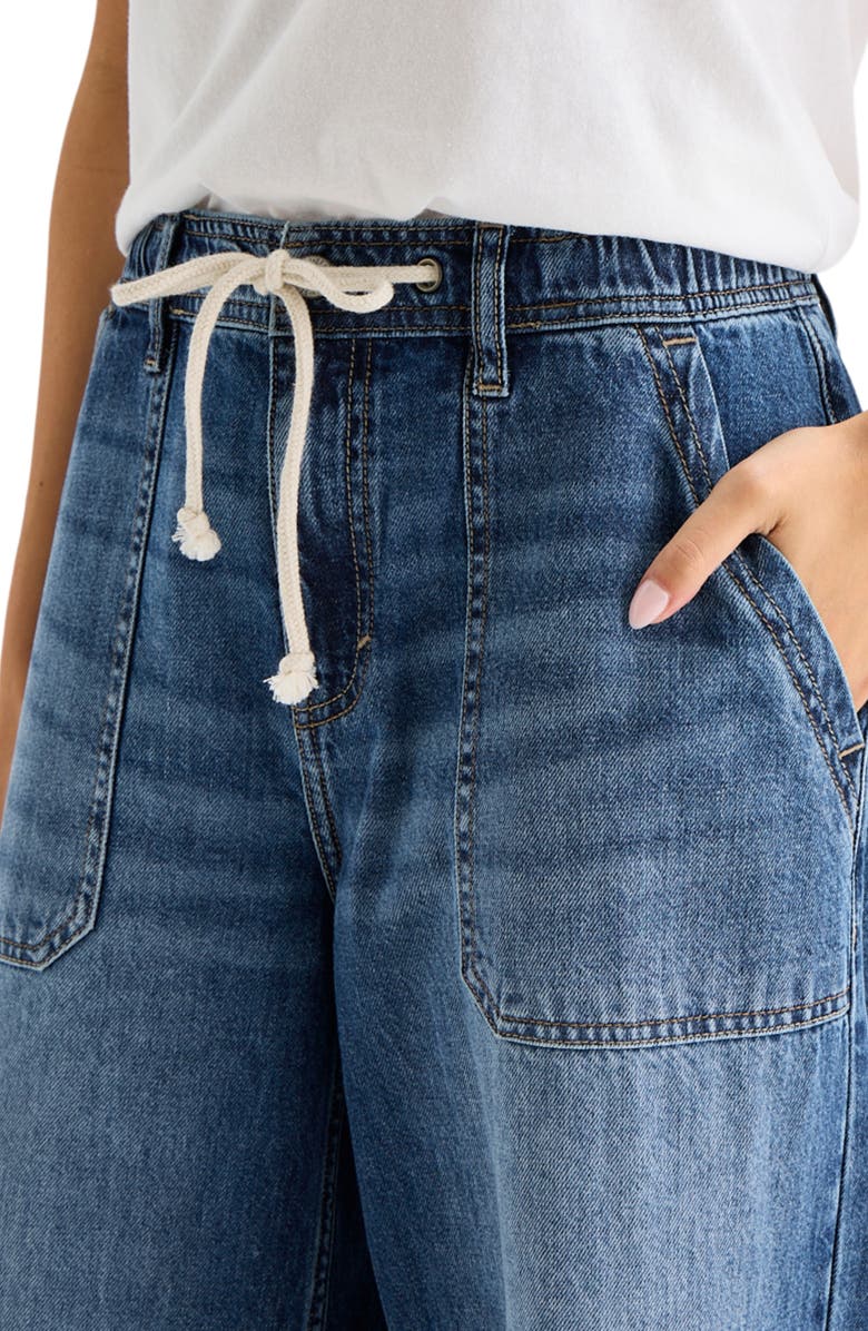 Lucky Brand Wide Leg Drawstring Jeans, Alternate, color, Sassafras - Cut