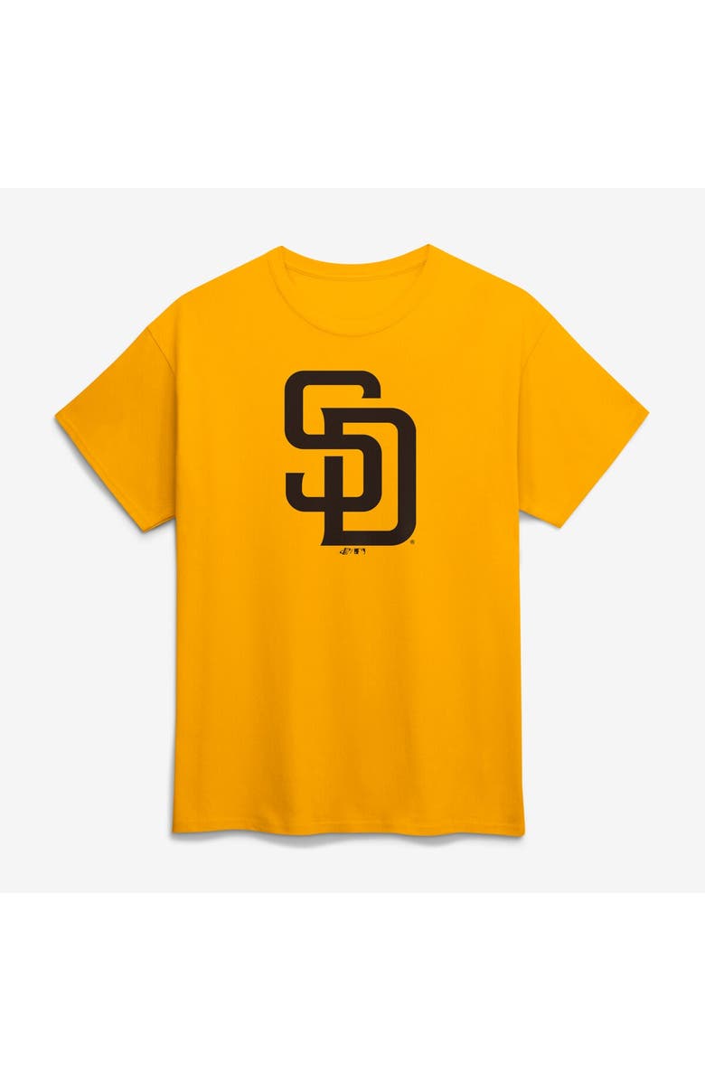 Logo Athletic Men's Logo Athletic Gold San Diego Padres Official Logo T-Shirt, Main, color, Gold