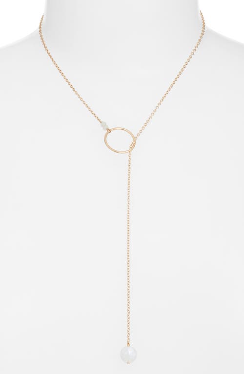 Nashelle Gwyneth Semiprecious Toggle Necklace In Gold