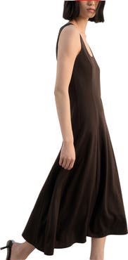 MANGO Sleeveless Midi Dress