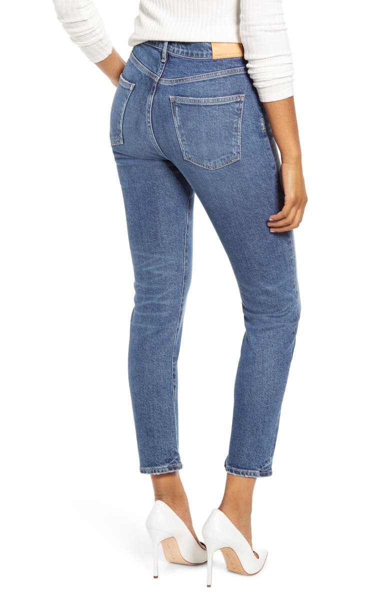 Citizens of Humanity Harlow High Waist Ankle Slim Cut Jeans, Alternate, color, 