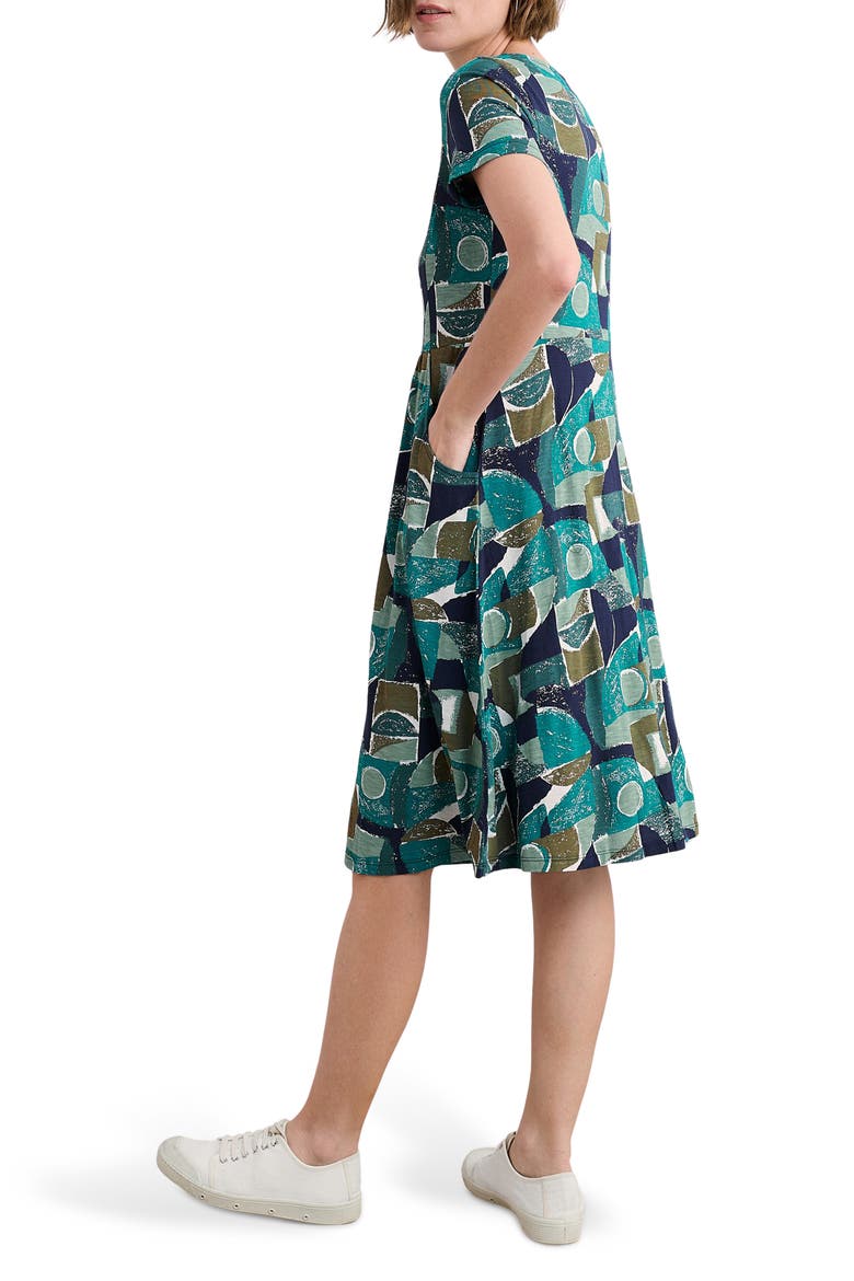 Enor Abstract Print Organic Cotton T-Shirt Dress, Alternate, color, PENWITH ABSTRACT EMULSION