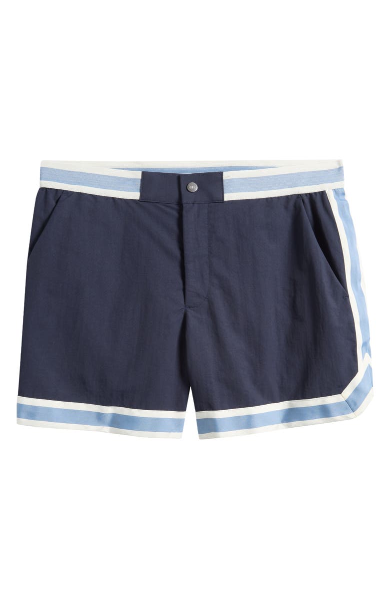 CHÉ Baller Swim Trunks, Main, color, Navy- 12
