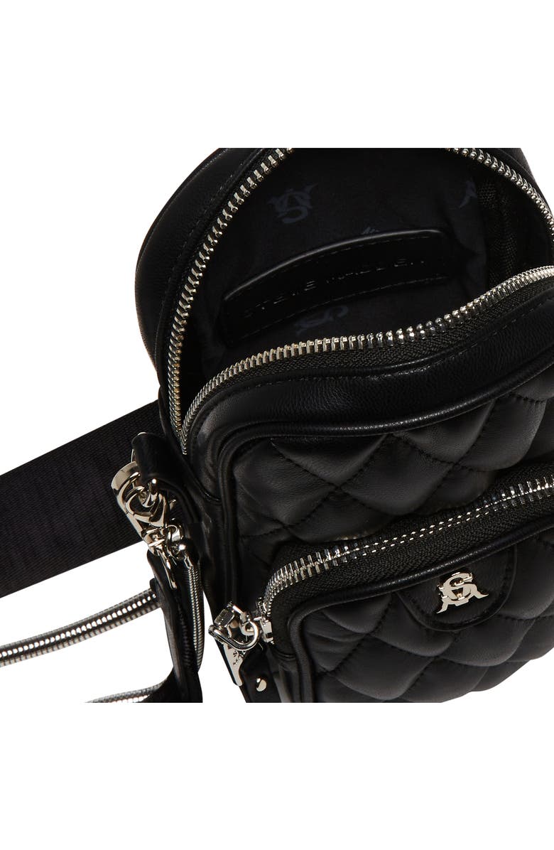 Steve Madden Calling Quilted Faux Leather Crossbody Bag, Alternate, color,