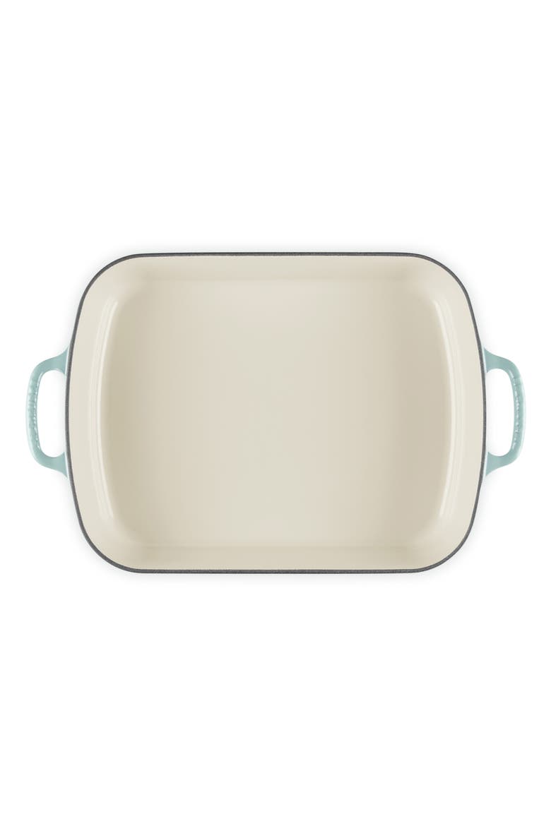 Signature 3 Quart Enameled Cast Iron Roaster, Alternate, color, SEA SALT