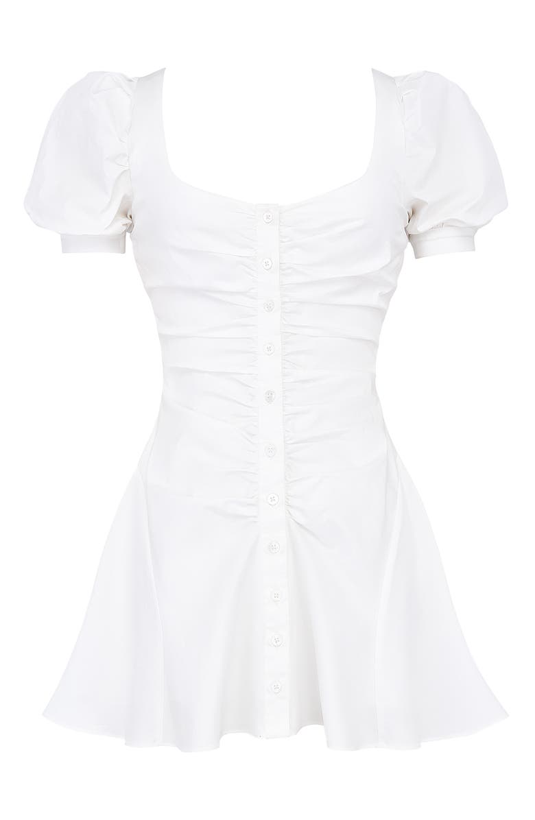 HOUSE OF CB Hameda Puff Sleeve Minidress, Alternate, color, White