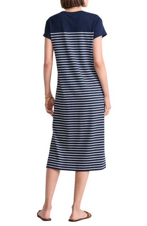 Vineyard Vines Stripe Midi T-shirt Dress