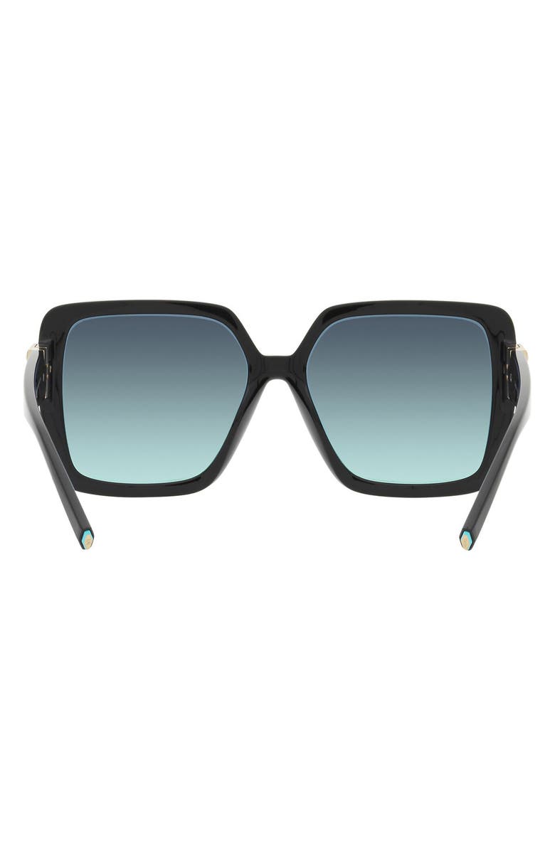 Tiffany & Co. 58mm Gradient Square Sunglasses, Alternate, color, Black