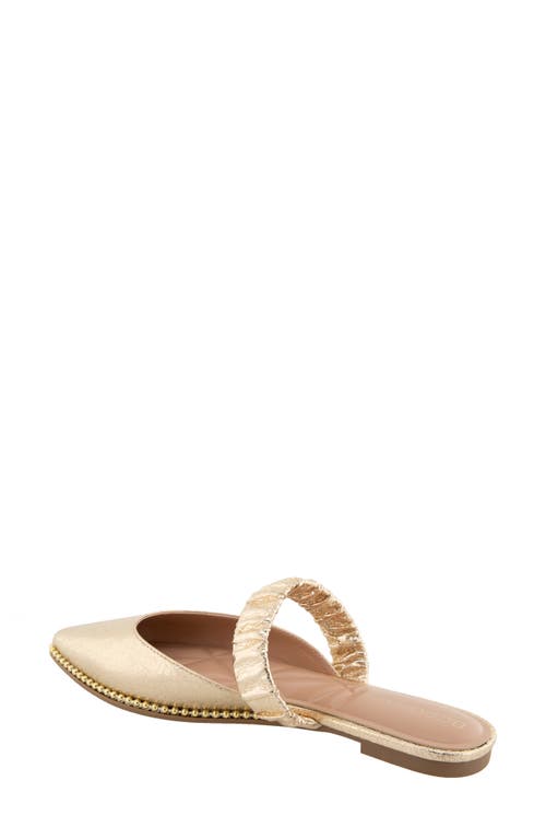 Bcbgeneration Vindo Pointed Toe Mule In Gold