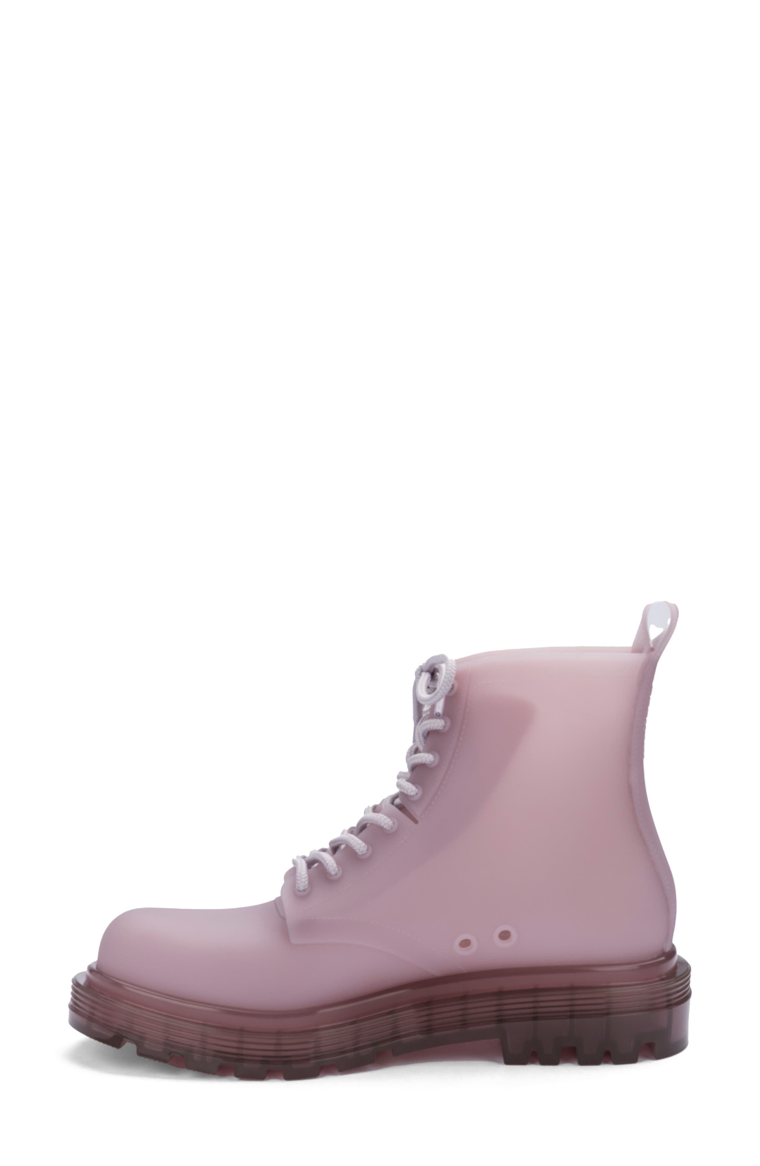 Coturno Combat Boot, Alternate, color, MATTE BEIGE/ LILAC