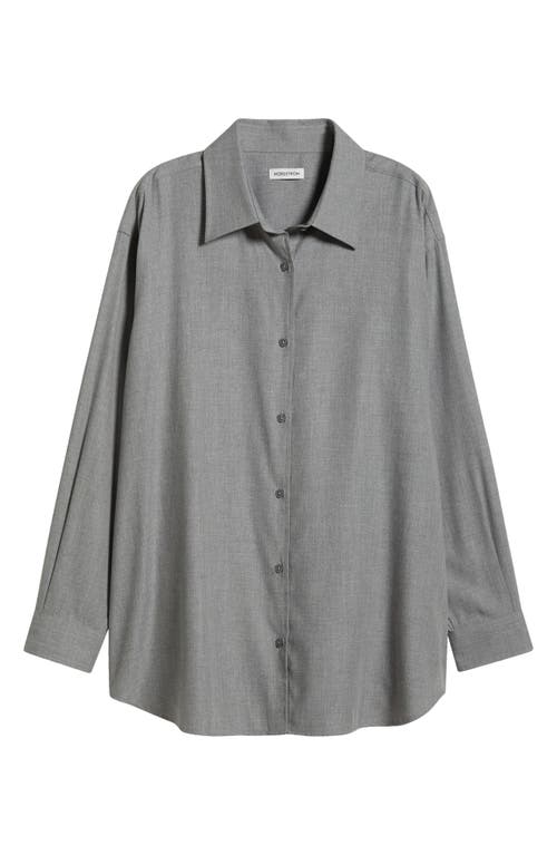 Nordstrom Jet Set Button-up Shirt In Medium Grey Heather