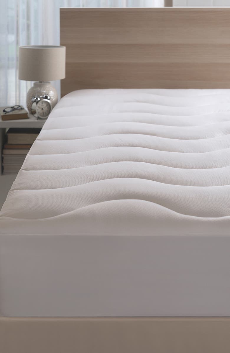 Allied Home CoolMax<sup>®</sup> Cooling Mattress Pad, Main, color, White